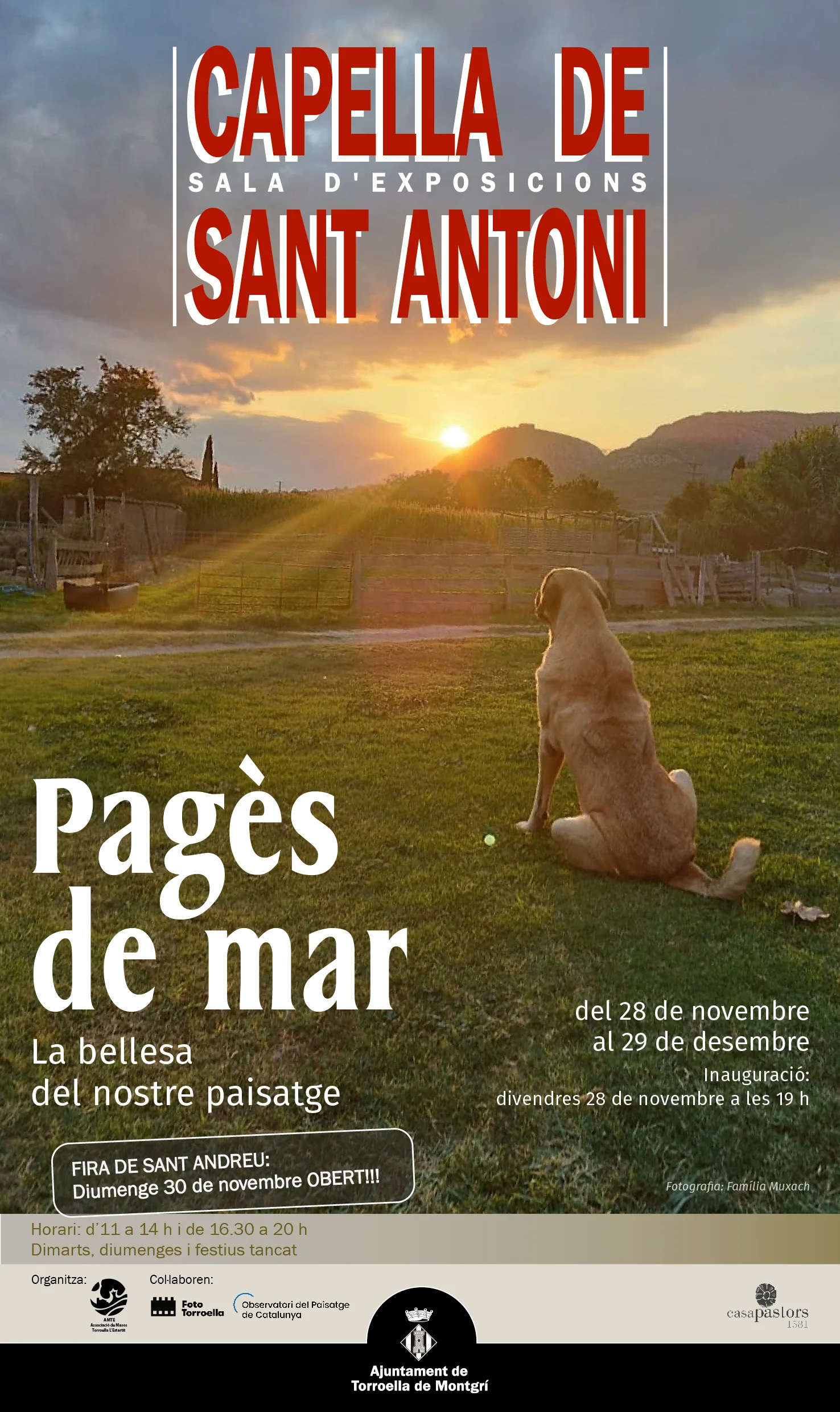 Exposició Pagès de Mar a la Capella de Sant Antoni novembre