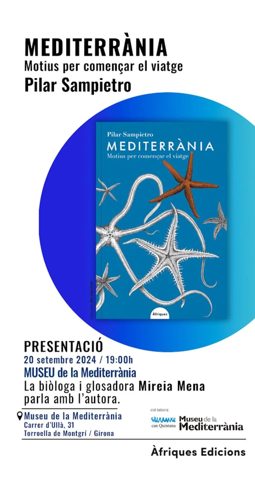 Cartell presentació del llibre de Pilar Sempietro