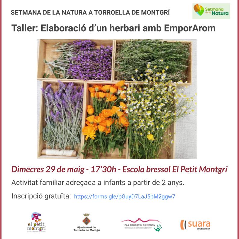 Taller herbari Setmana de la Natura