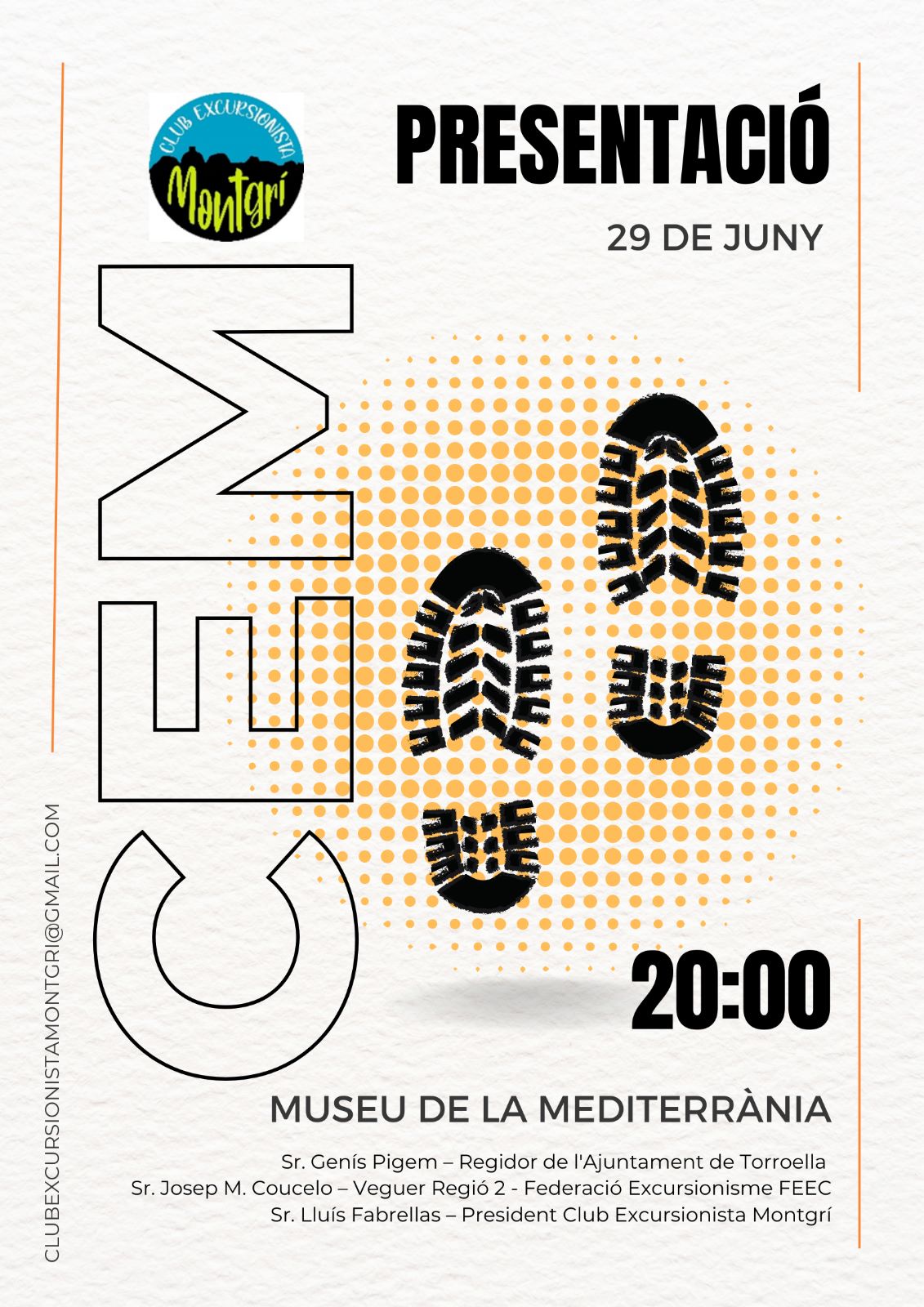 Cartell presentació Club Excursionista Montgrí