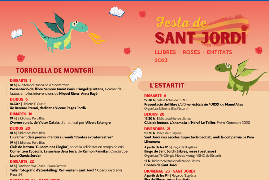 Programació de Sant Jordi 2023