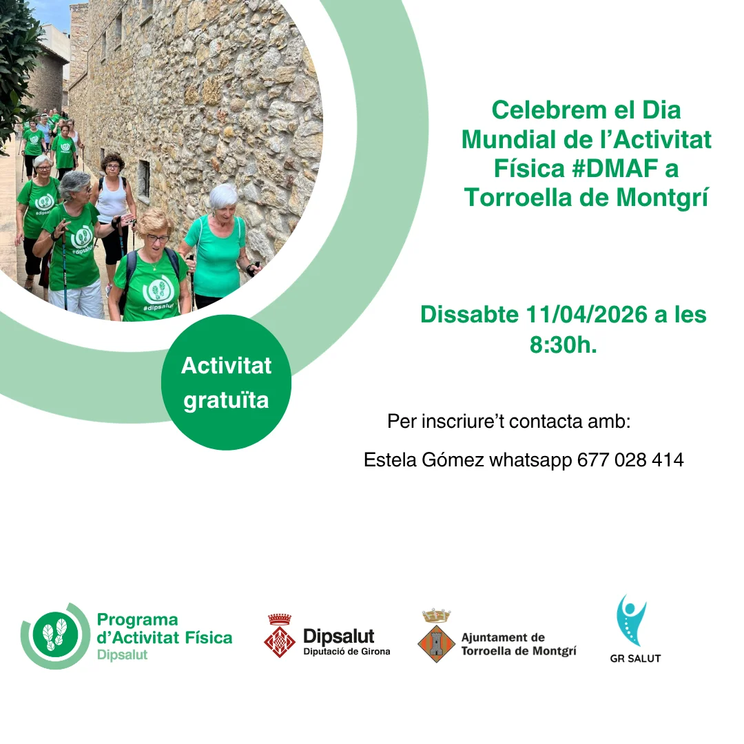 Cartell dia mundial de l'activitat física