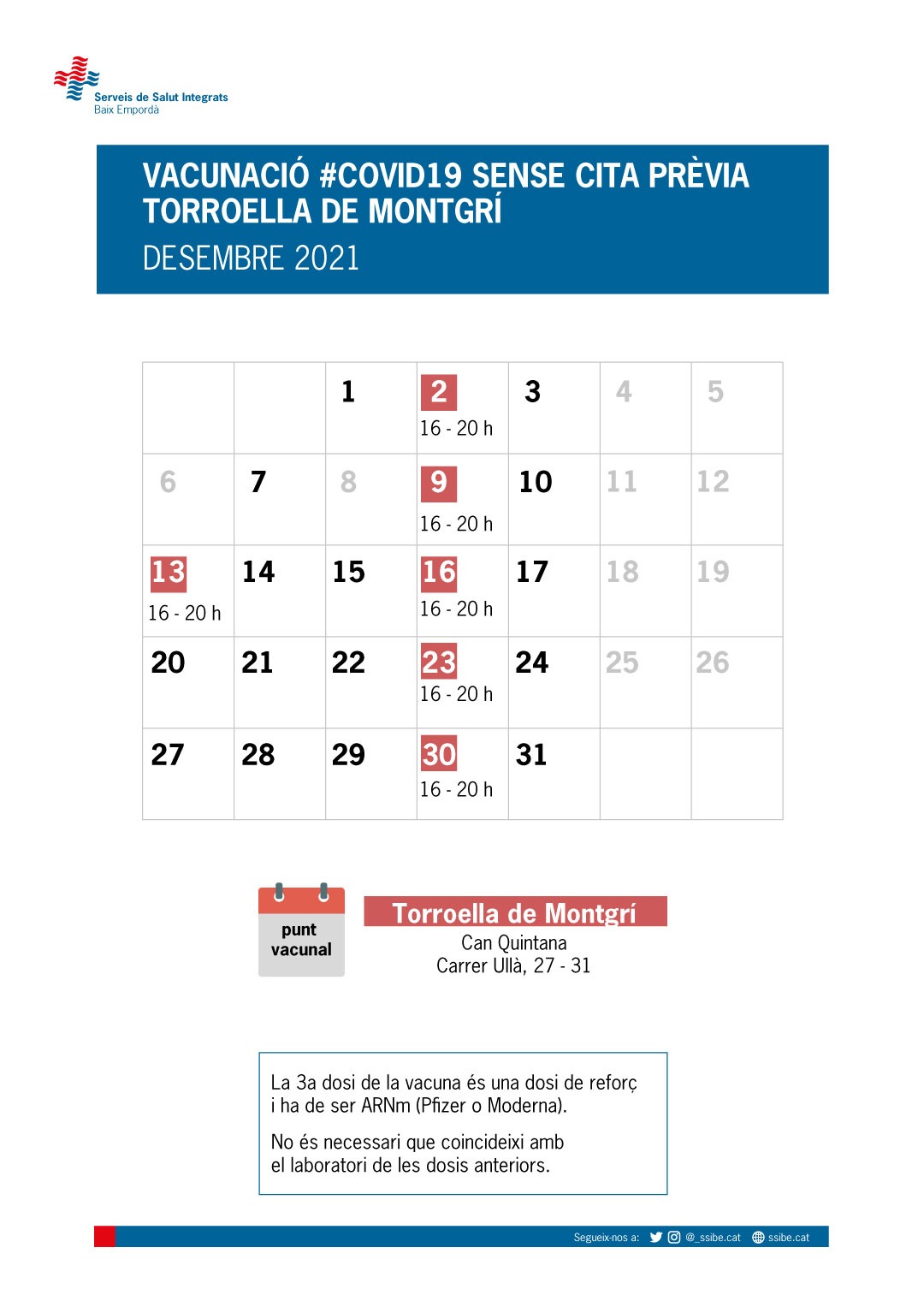 Vacunació Covid19 Can Quintana