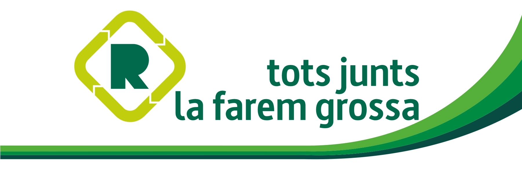 Banner de la campanya de prevenció de residus Tots junts la farem grossa