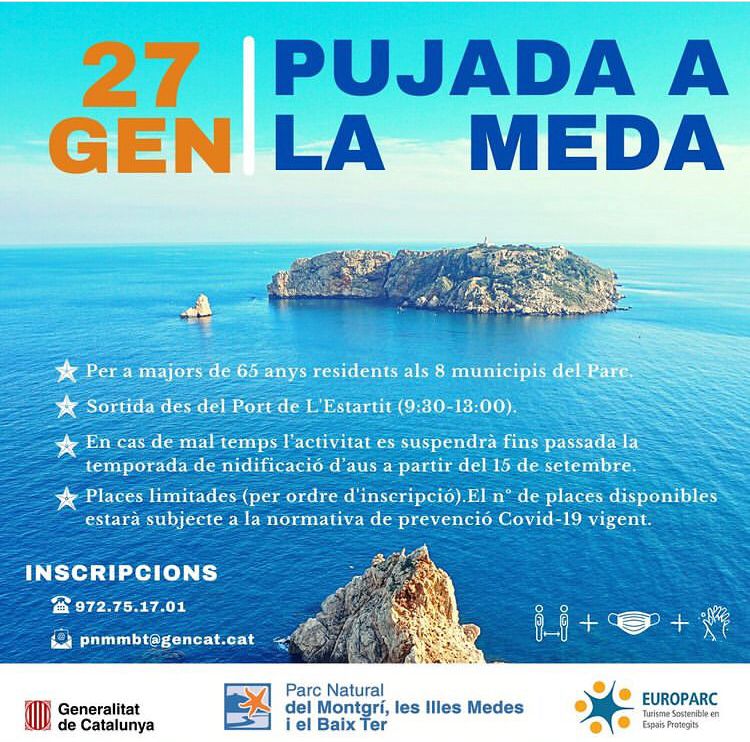 Cartell pujada a la Meda 27 Gener