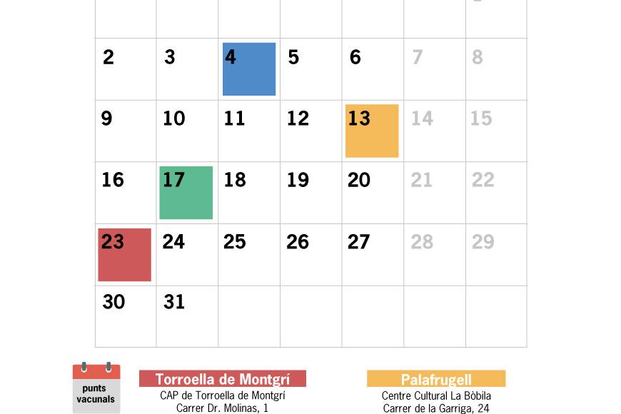 Cartell vacunació maig Cartell vacunació maig