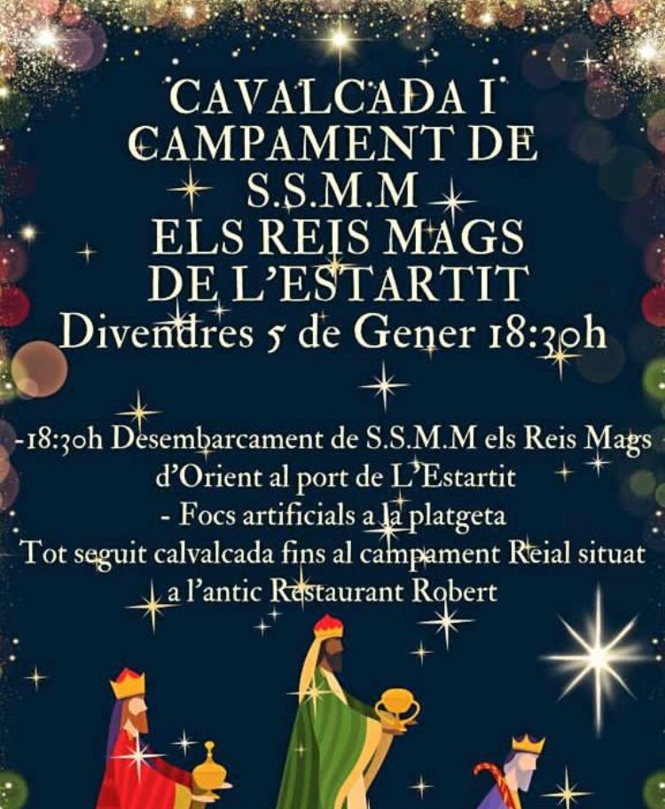 Cartell de la Festa de Reis de l'Estartit